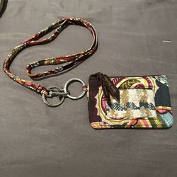 Vera Bradley ID Lanyard With Keyholder