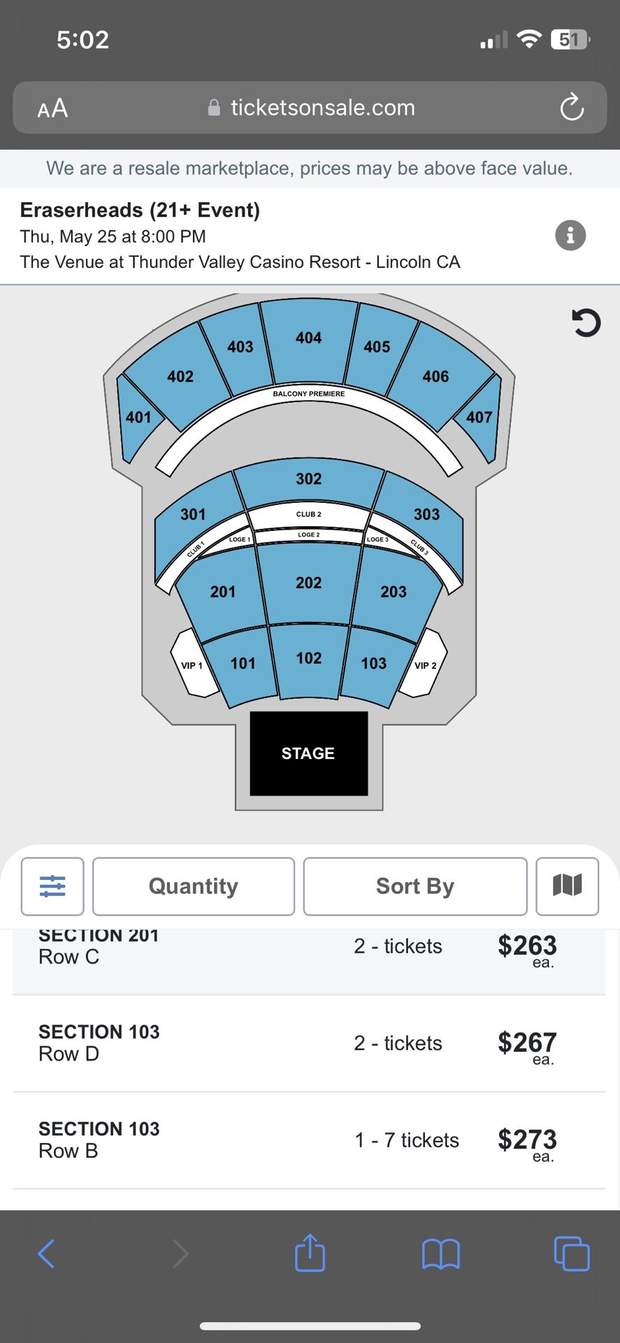 Eraserheads Tickets 5/25 At Thunder Valley
