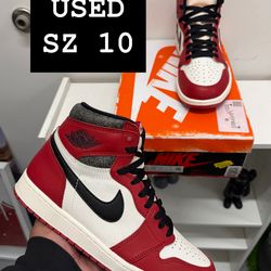 USED Air Jordan 1 Lost and Founds SZ 10