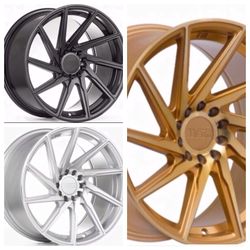F1R 18” Rims 5x100 5x120 5x114 (only 50 down payment/ no credit check)
