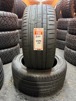 255/45R17 Continental Extreme Contact Sport Full Pair of 2 Tires