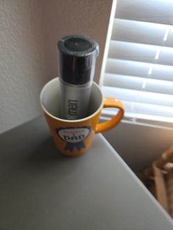 New #1 Dad Coffee Cup And Mary Kay Shaving Foam