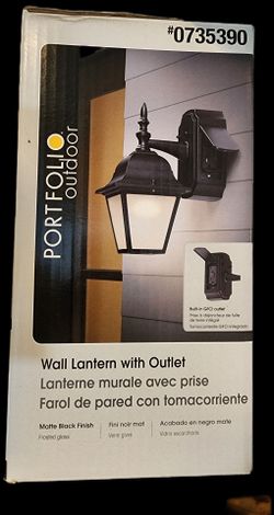 Outdoor wall light black