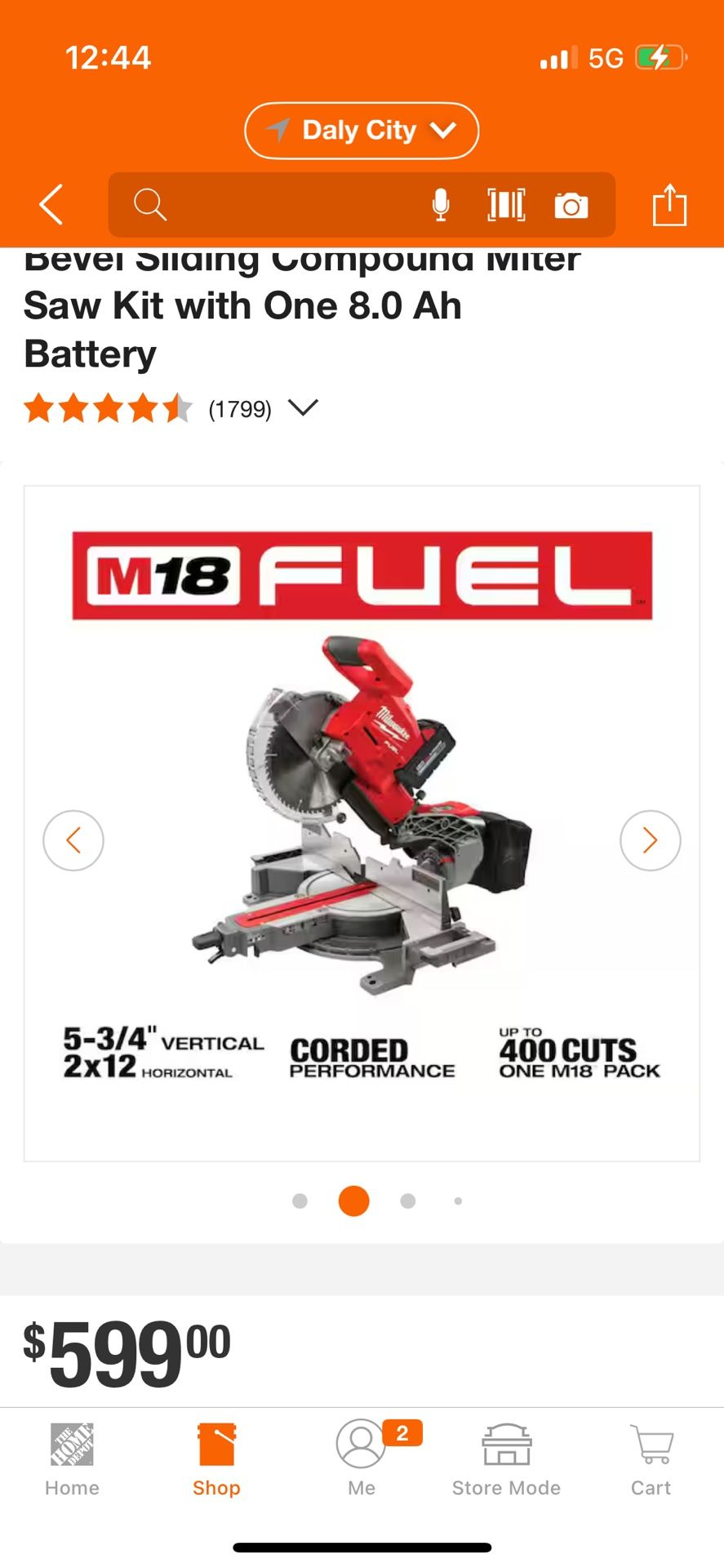 Milwaukee 18 V10 5-3/4 Brushless Cordless