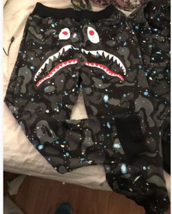 BAPE Shark Sweatpants Galaxy Camo