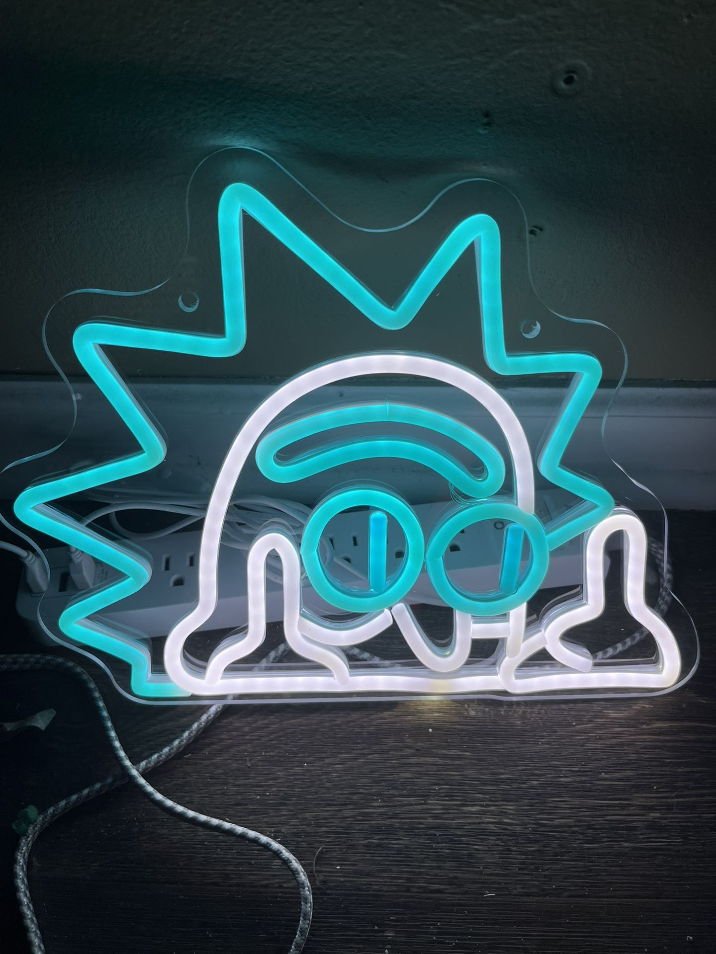Rick Finger Flip Neon Sign