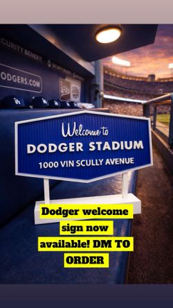 PERFECT Valentine’s Day GIFT ! Dodger Welcome Sign