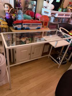 Desk With Glass Top And Others