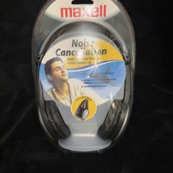 MAXELL NOISE CANCELLATION HEADPHONES - NEW IN PACKAGE