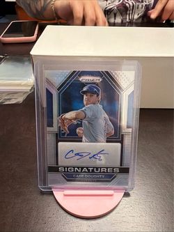 Cade Doughty Panini Prizm Signatures Auto Card