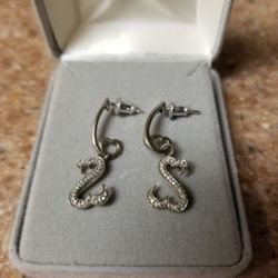 Kay Jewelers Diamond Open Heart Earrings