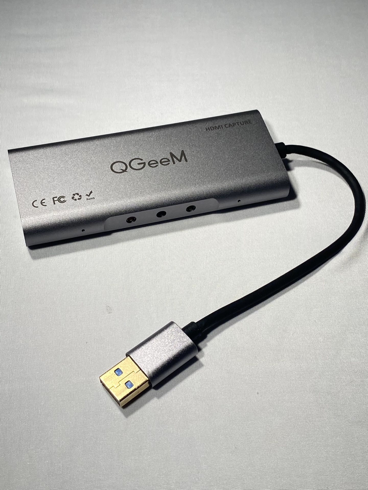 QGeeM - USB 3.0 to HDMI Capture Card, 1080P, 60fps HD, Video / Audio Recording Device