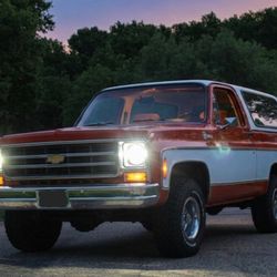 1969 To 1979 Chevy K5 Blazer Glass Oem Style Led Headlights 