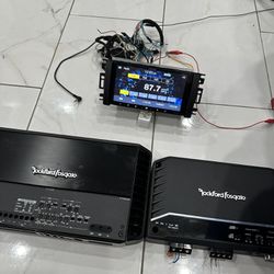 radio and 2 amplifiers , Selling together or separately