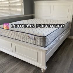 Queenn White Plain With Ortho Matres!!!!