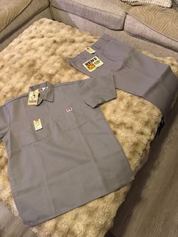 NEW! Ben Davis  pants and button  up shirt. LargeNEW