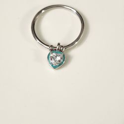 Sterling Silver Heart Charm Ring
