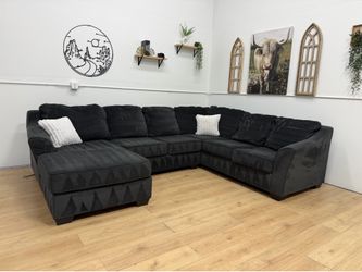 Navy Sectional Couch - Free Delivery