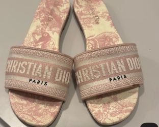 Pink dior sandals