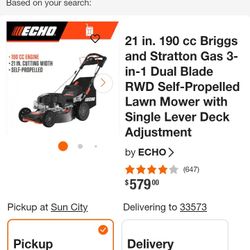 Brand New Push Mower In The Box