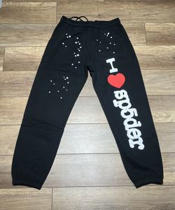 I Love Sp5der Black Sweatpants 