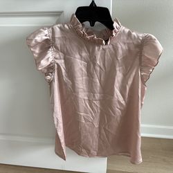 $5 for SHEIN Blush Pink Ruffle Blouse size Xsmall