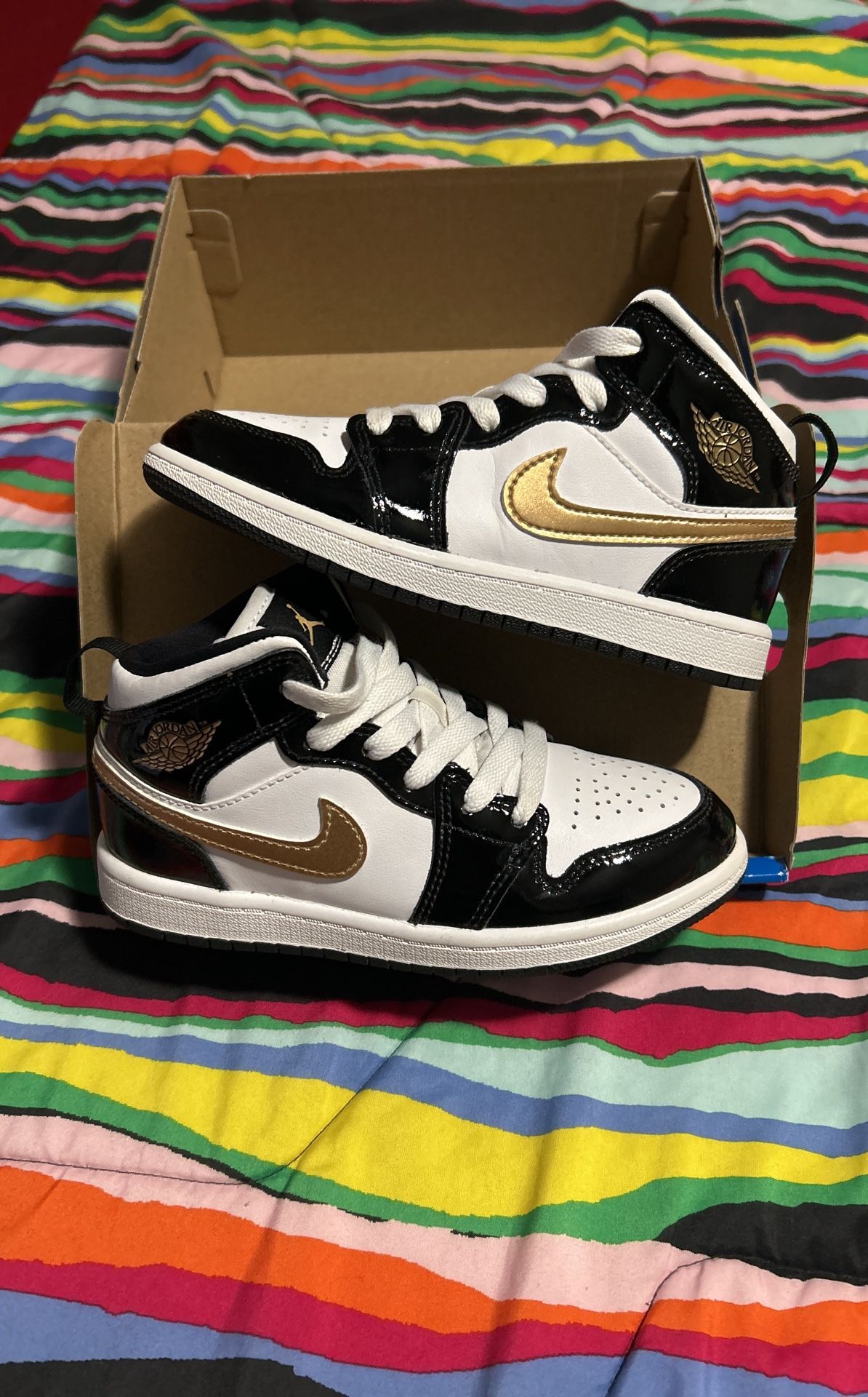Jordan 1 Patent Se Ps Black Gold Air Jordan