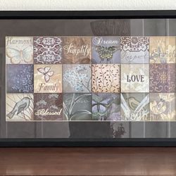 Framed Artwork 38” X 23”