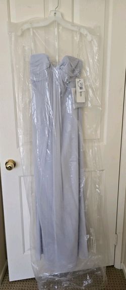 David's Bridal Strapless Chiffon Dress (Size 2)
