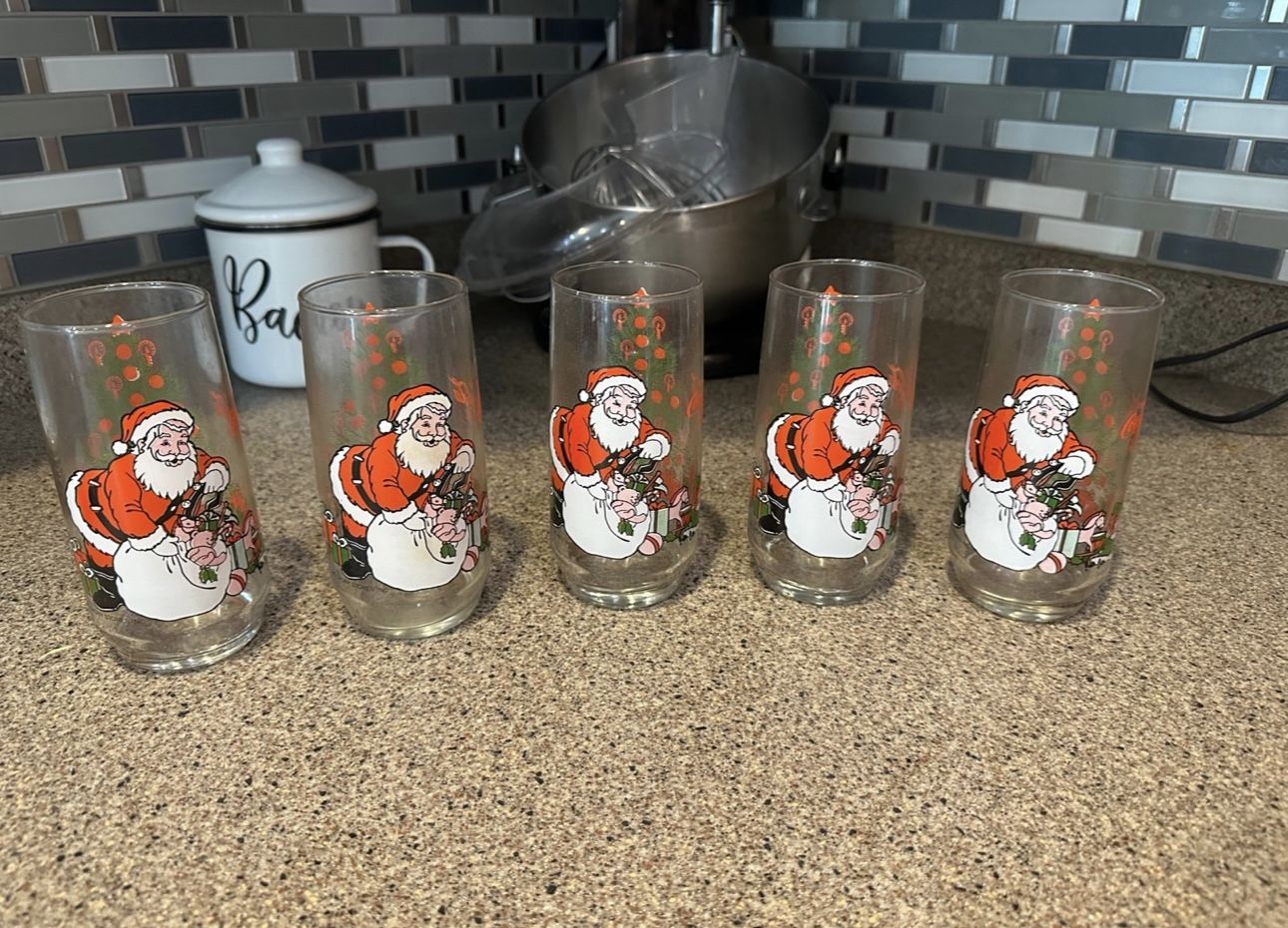 Coca Cola Santa Glasses