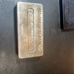 Engelhard 100 Troy Oz 999 Silver Bar 