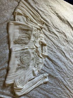 Beige Frindge Top