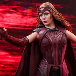 Hot Toys Marvel Wanda Vision Scarlet Witch Figure Secret Invasion Movie Hero Fem