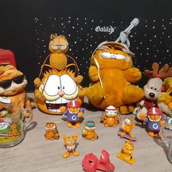 Vintage Pvc And Plush Garfield Collection 