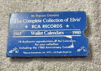 Complete Box Collection of Elvis' RCA Records Wallet Calendars 1(contact info removed)