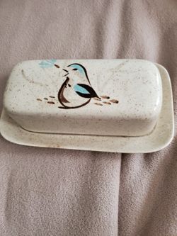 Red Wing Pottery Butter Dish
