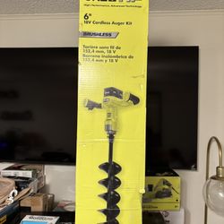 Ryobi 6” Cordless Auger
