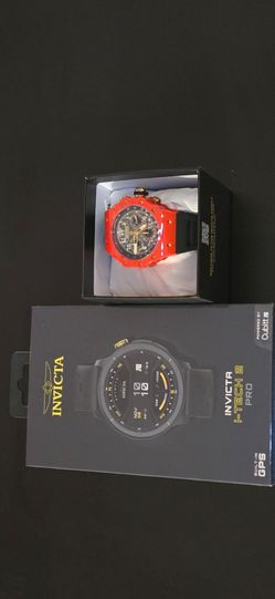 I-Tech 005 Pro Unisex Watch - 46mm/NEW Invicta Racing 69685 Chronograph Men’s Watch 43mm Red Black