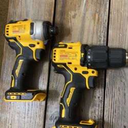 DEWALT DCF809 1/4”(6mm) CORDLESS IMPACT DRIVER-DCD709-1/2”(13mm) CORDLESS HAMMER DRILL TOOL ONLY SOLO HERRAMIENTA