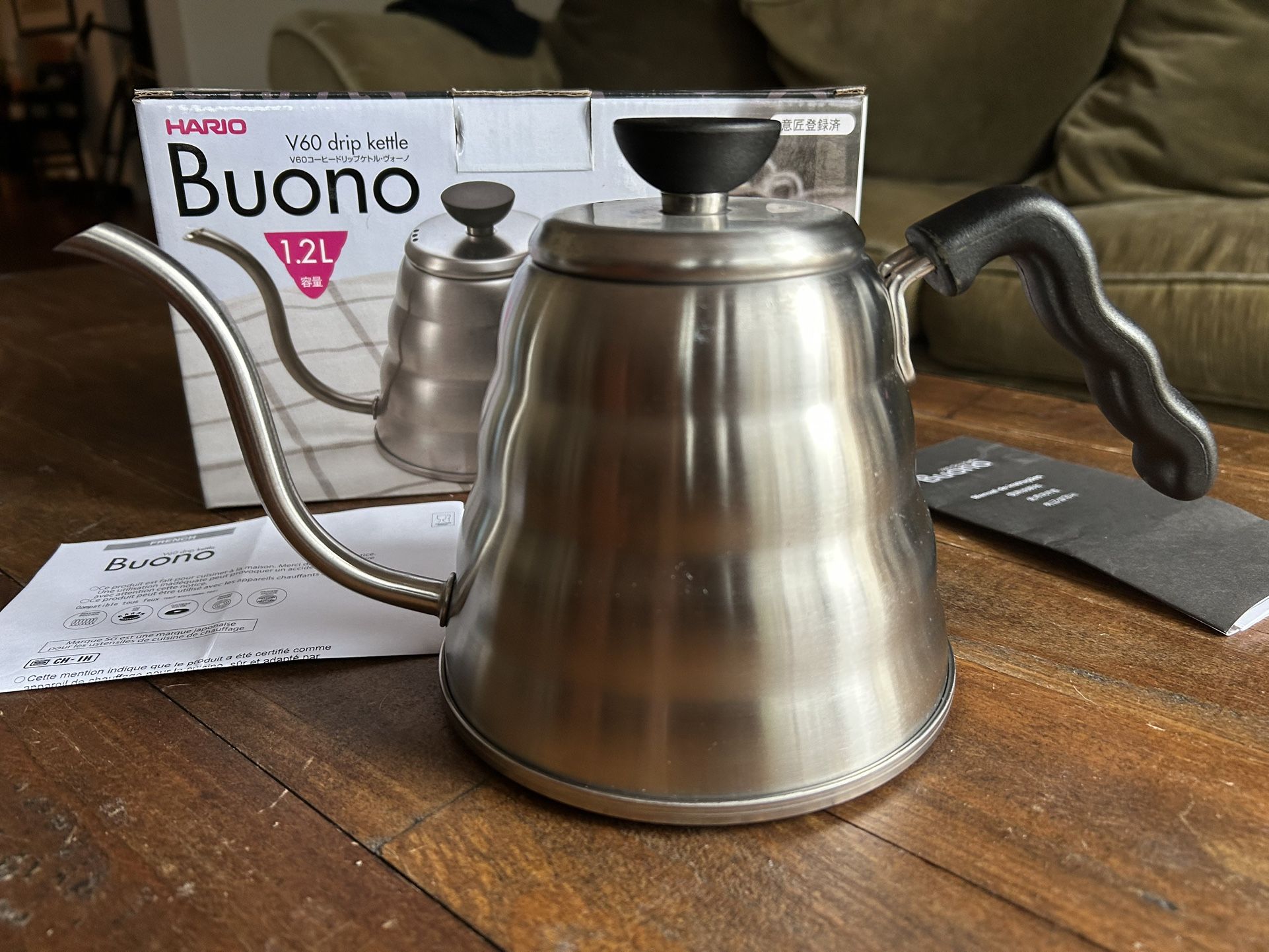 Hario Buono V60 Drip Kettle (vkb120)