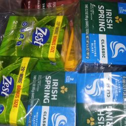 Irish Spring & Zest Soap Bars $ 5