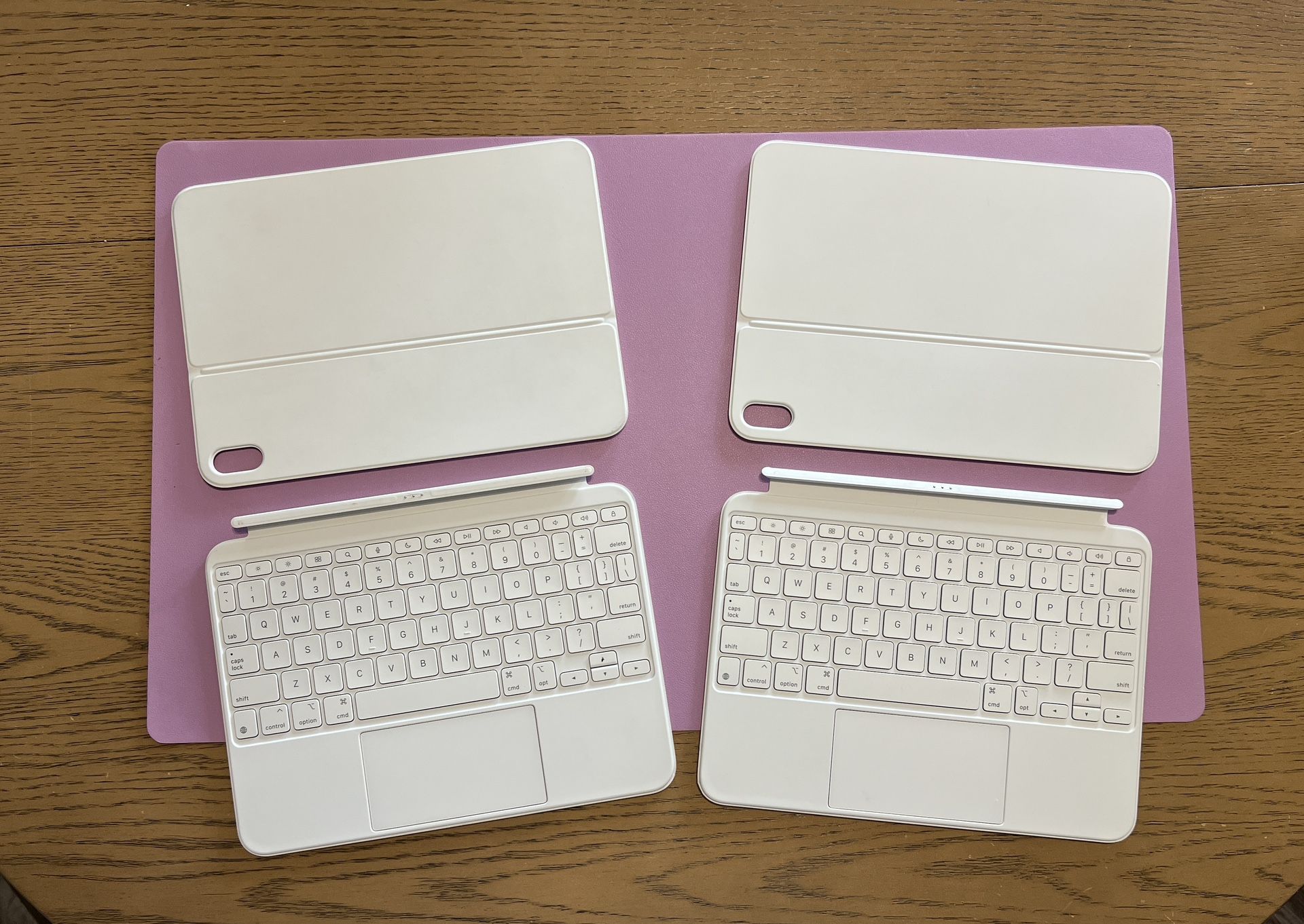 2x Apple Magic Keyboard Folio for iPad 10th Gen (10.9”) - White Bundle