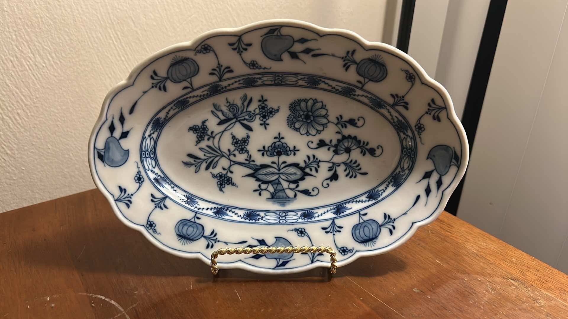 Rare German Meissen Blue Onion Serving Platter