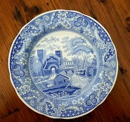SPODE BLUE ROOM COLLECTION/ CASTLE SCENES PLATE