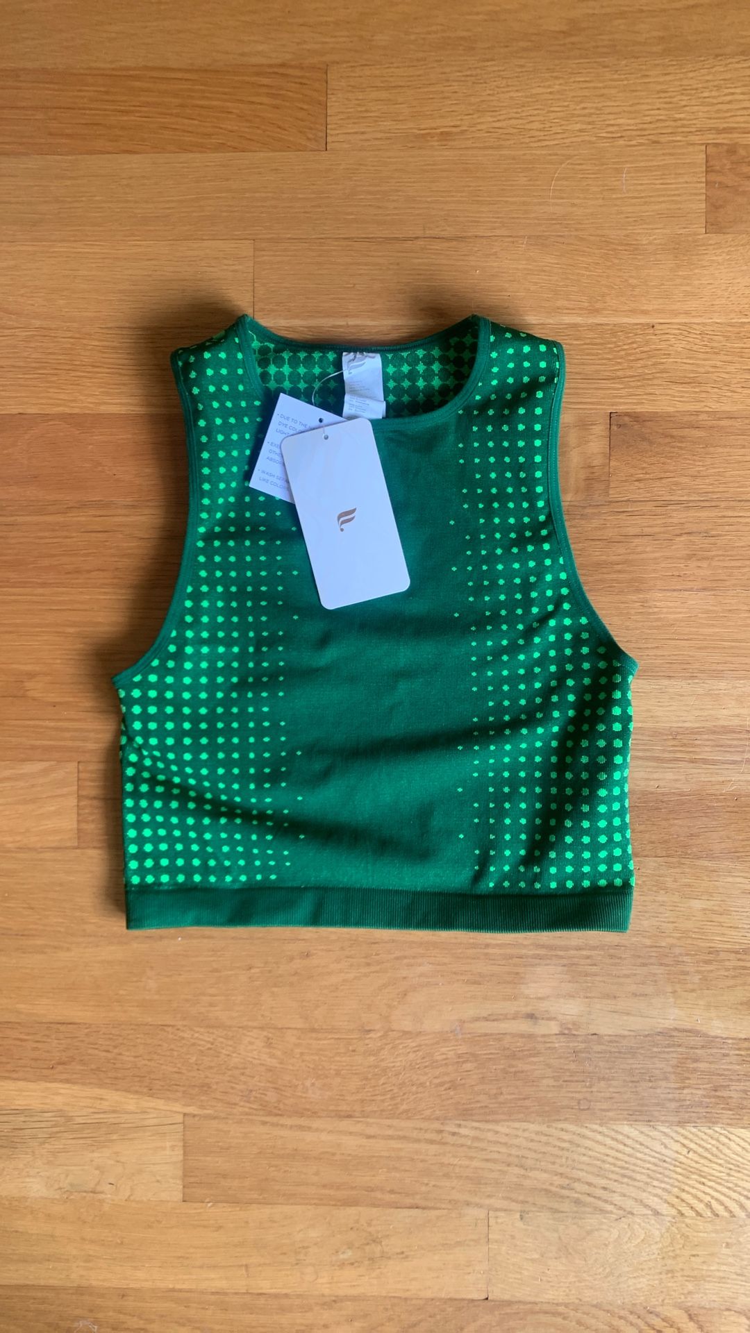 Cute Green Fabletics Workout Top