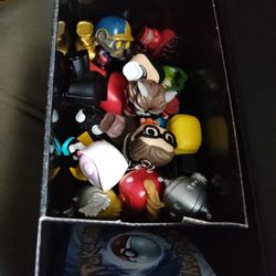 Pokemon Cards And Little Avengers Figures 