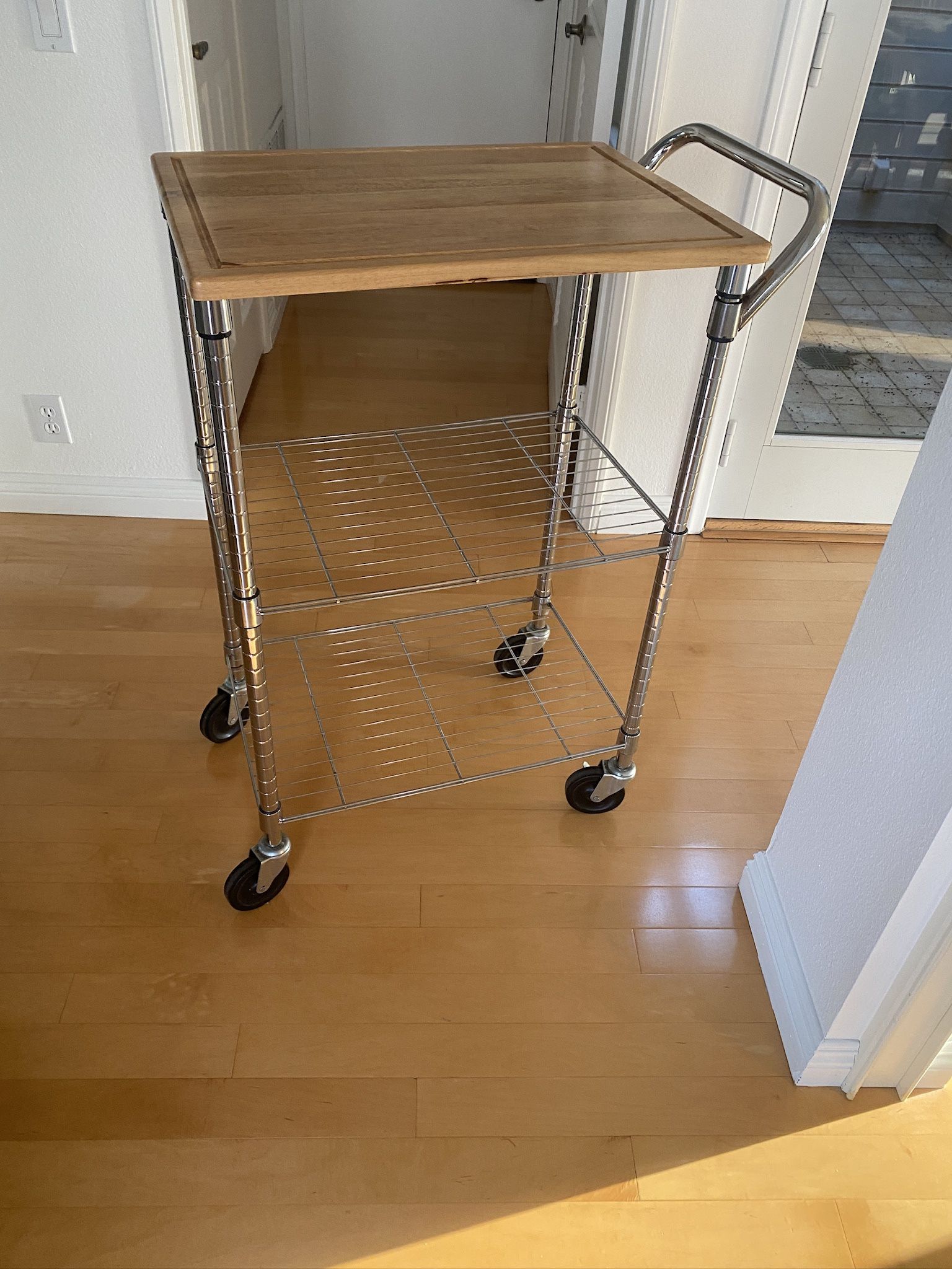 Tray And Shelves On Wheels- Multipurpose