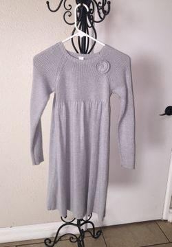 Formal grey knit dress