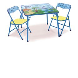 3 Pc Blue Clues Folding Activity Table And Chair 