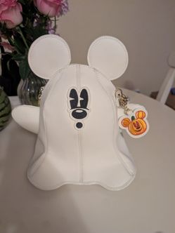 Loungefly Stitch Shoppe Mickey Ghost Glow in the Dark crossbody